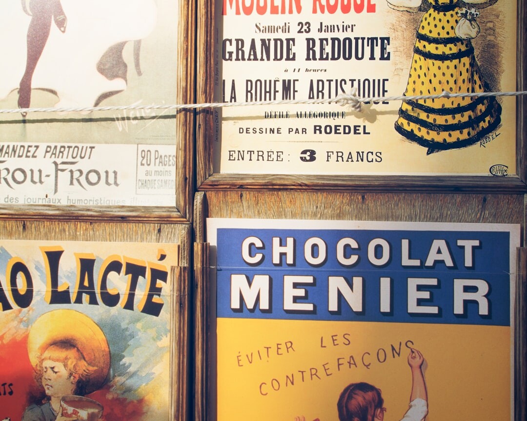 old vintage advertisement poster