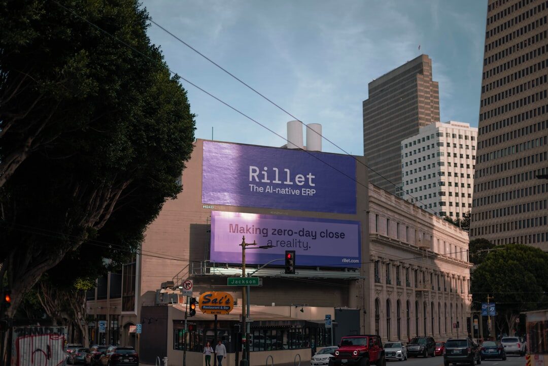 retro billboard street